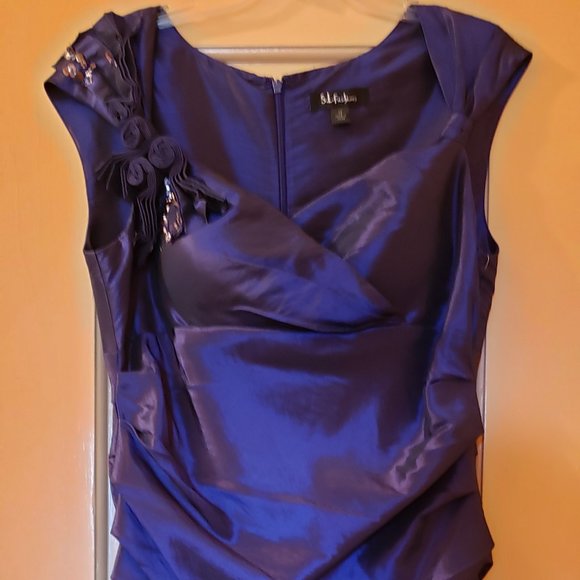 S L Fashions Lapis Dress Size 12 ** - Picture 1 of 9